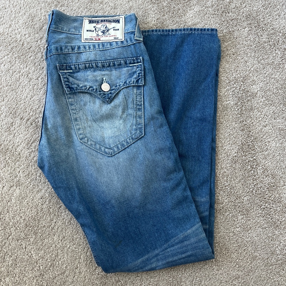 True Religion Men's Blue Jeans size 32 x 32